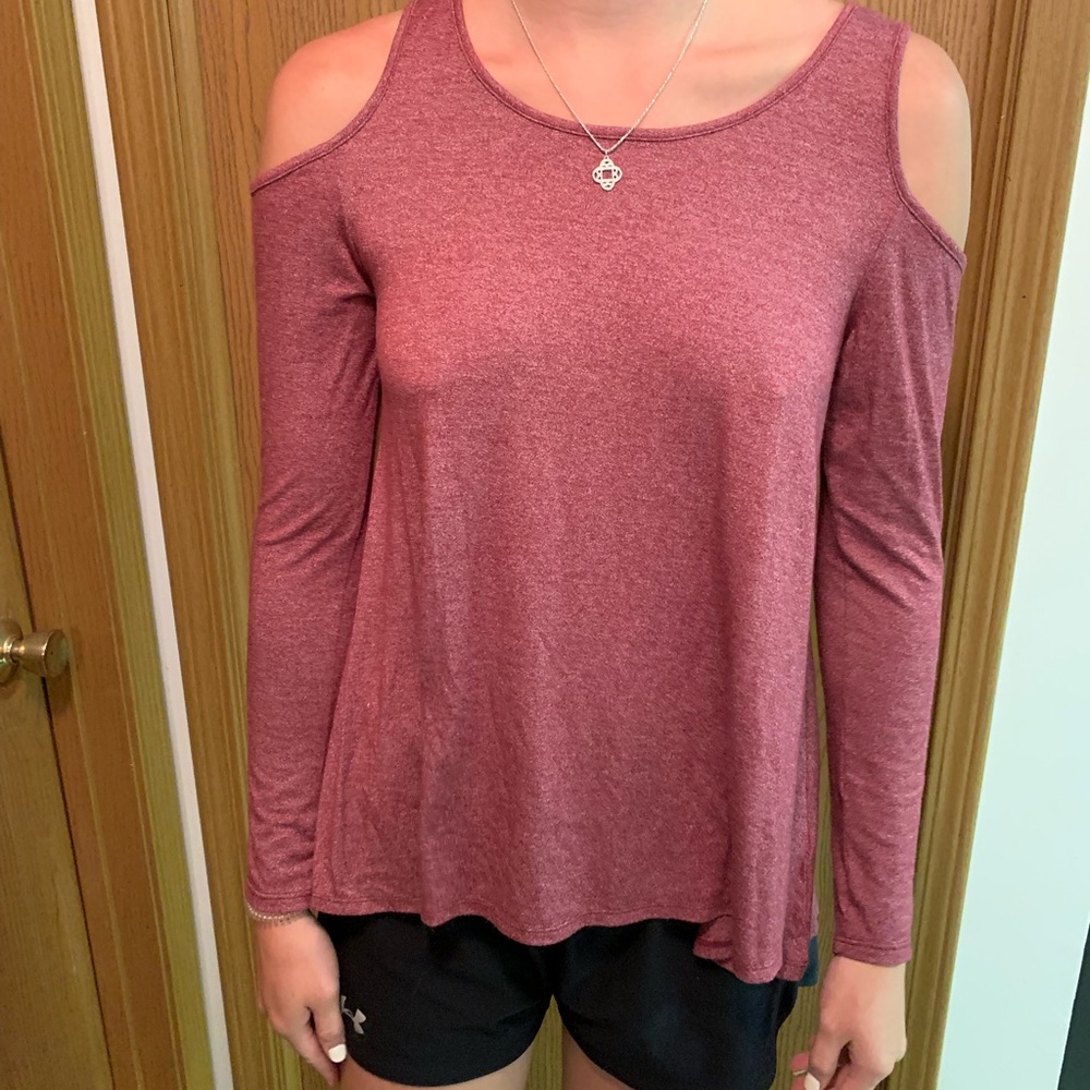 Red Cut-Out long sleeve
